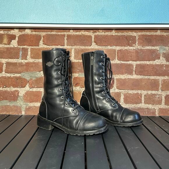 Harley-Davidson Shoes - Harley Davidson Vintage Moto Lace-Up Boots